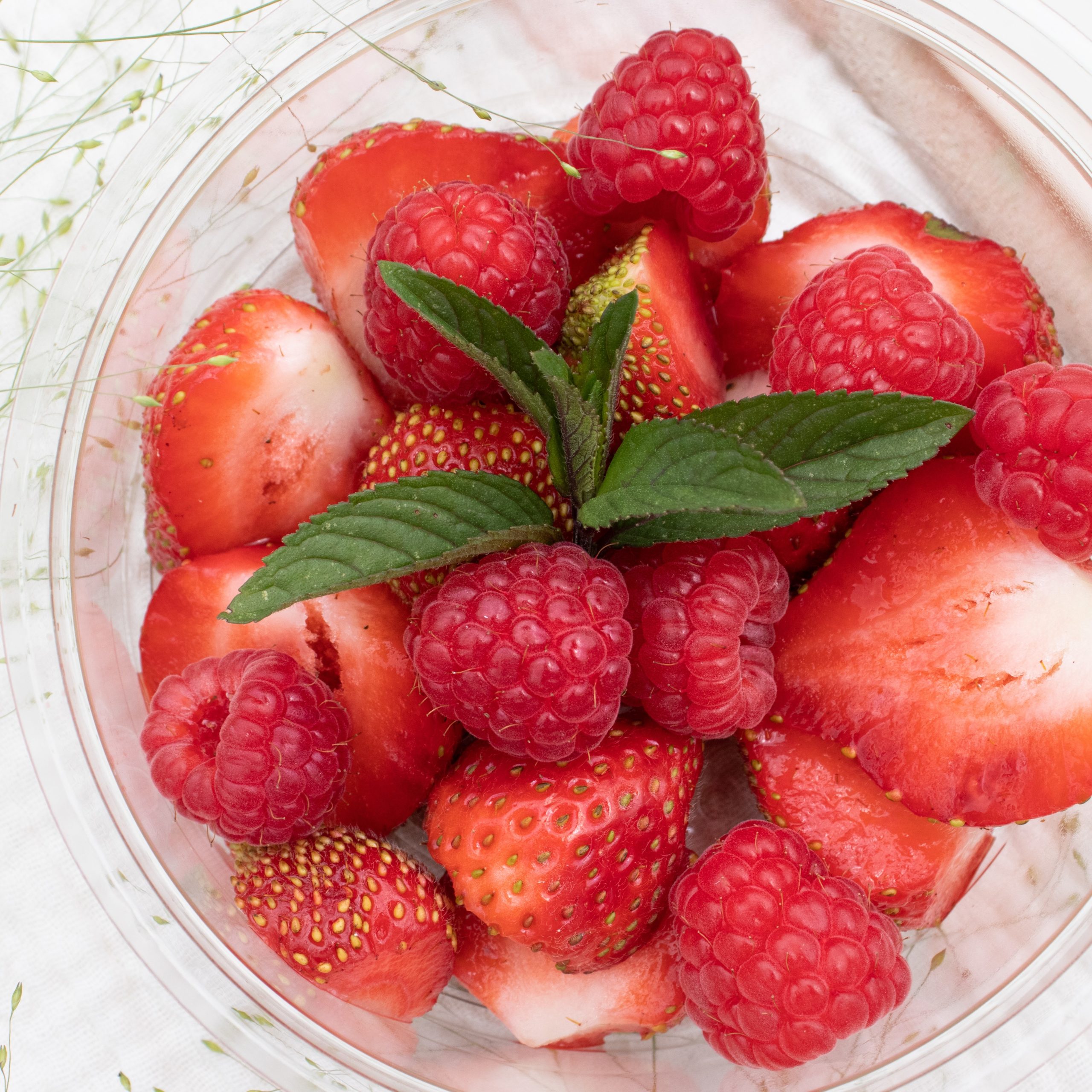 Fraises et framboises b